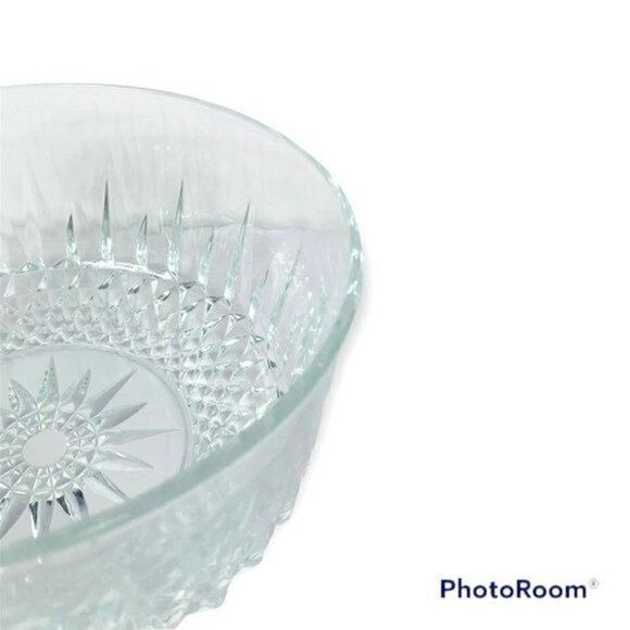 Vintage Arcoroc France Crystal Salad Serving Bowl 8" - Picture 4 of 8